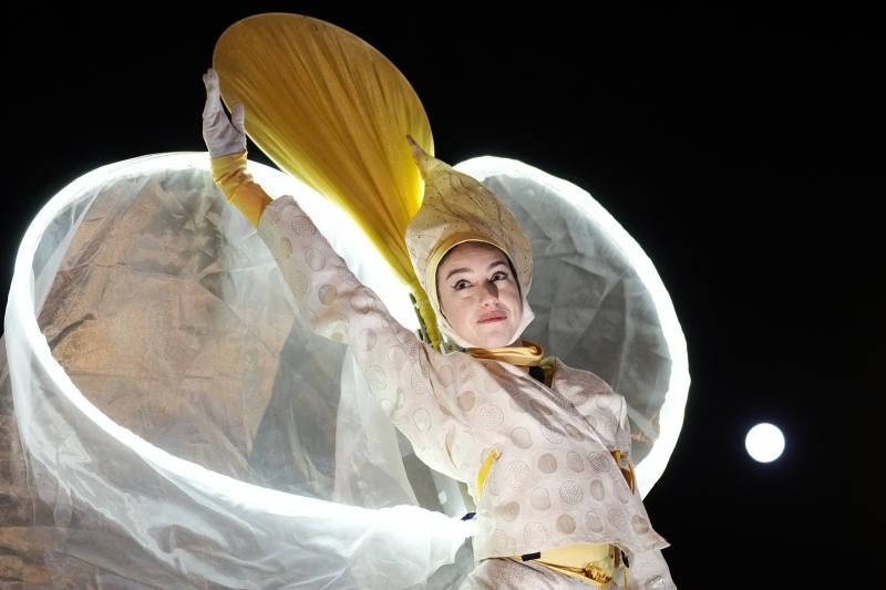 Una de las participantes en la cabalgata de Reyes de Barcelona