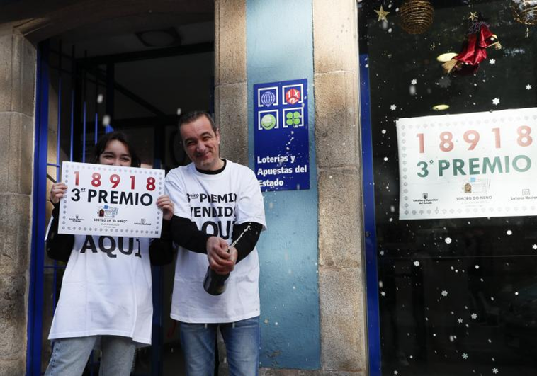 El Sorteo del Niño salpica generosamente Galicia con varios millones de euros