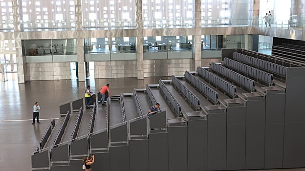 Graderíos en el Centro de Convenciones