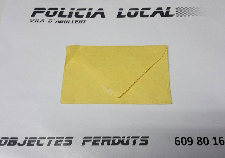 La Policía busca al dueño de un sobre perdido con dinero y hará pruebas de caligrafía a los candidatos