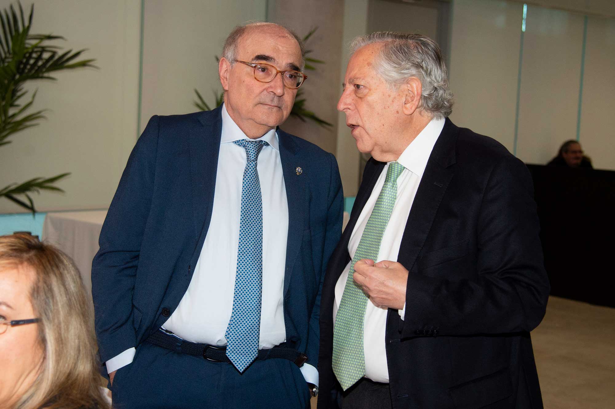 Benigno Pendás con Miguel Ángel Aguilar