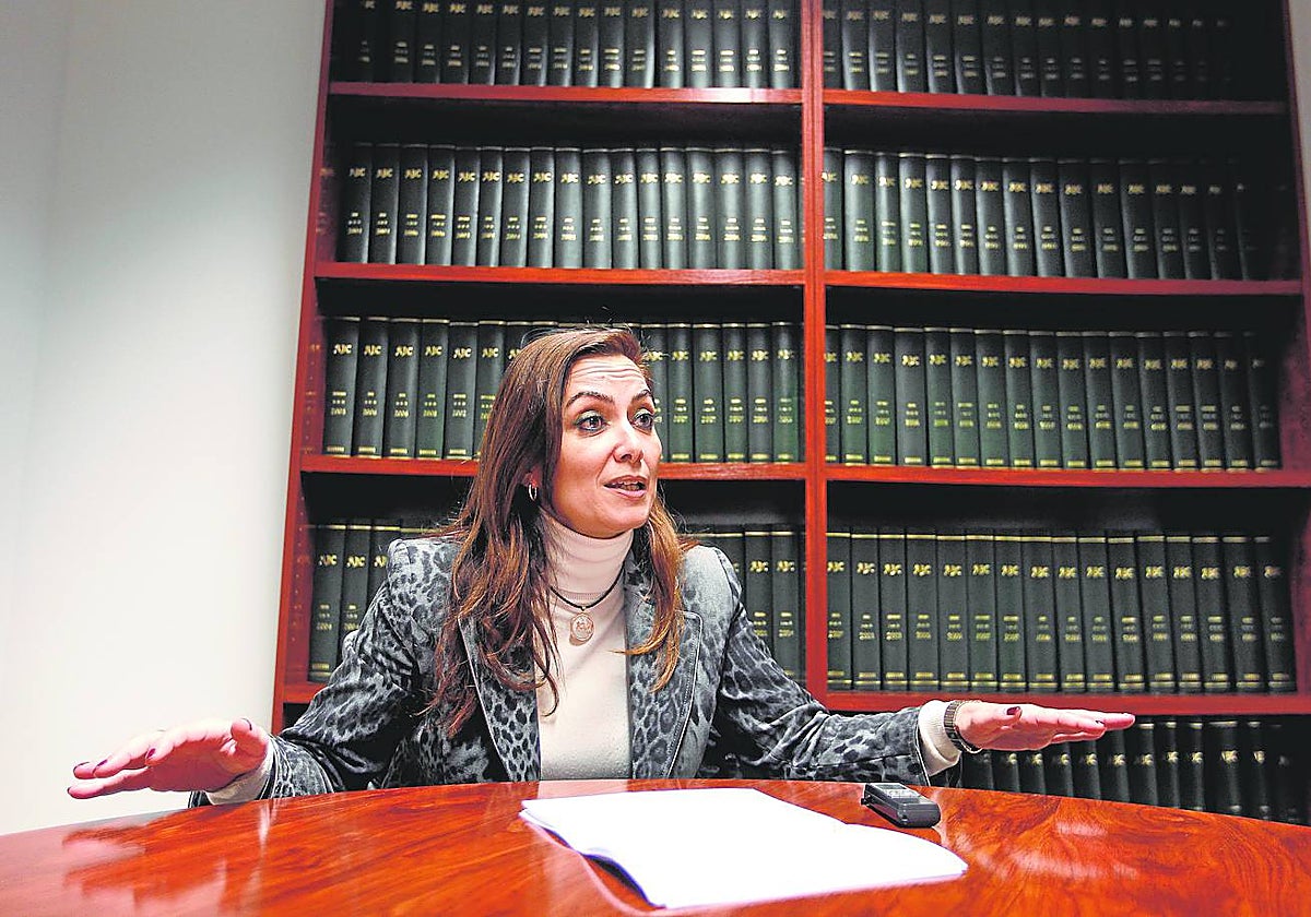 Yolanda Almagro durante una entrevista con este periódico en Córdoba