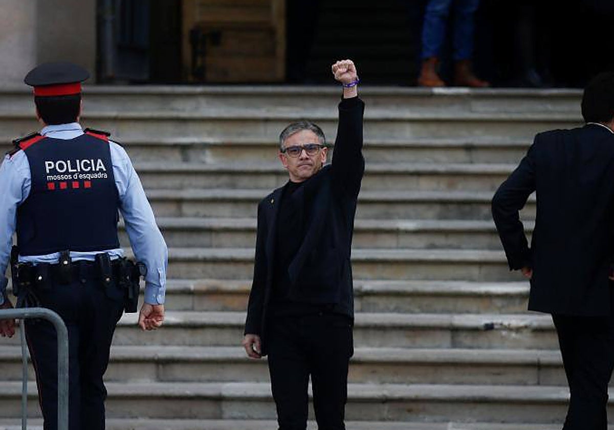 Josep Maria Jové tras su declación como imputado por la organización del 1-O