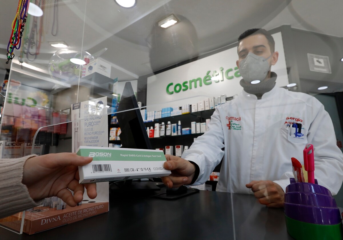 Venta de un test en una farmacia de Córdoba