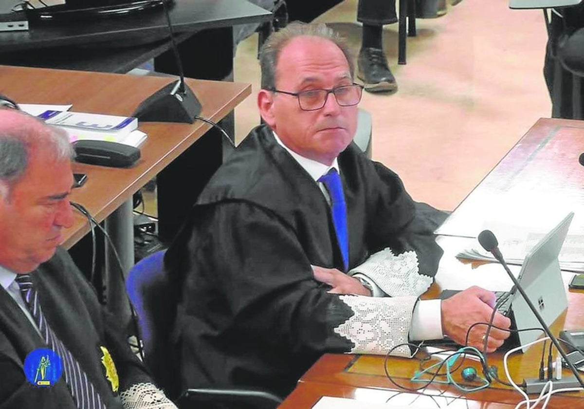 El fiscal de Anticorrupción Tomás Herranz durante el juicio del caso Cursach