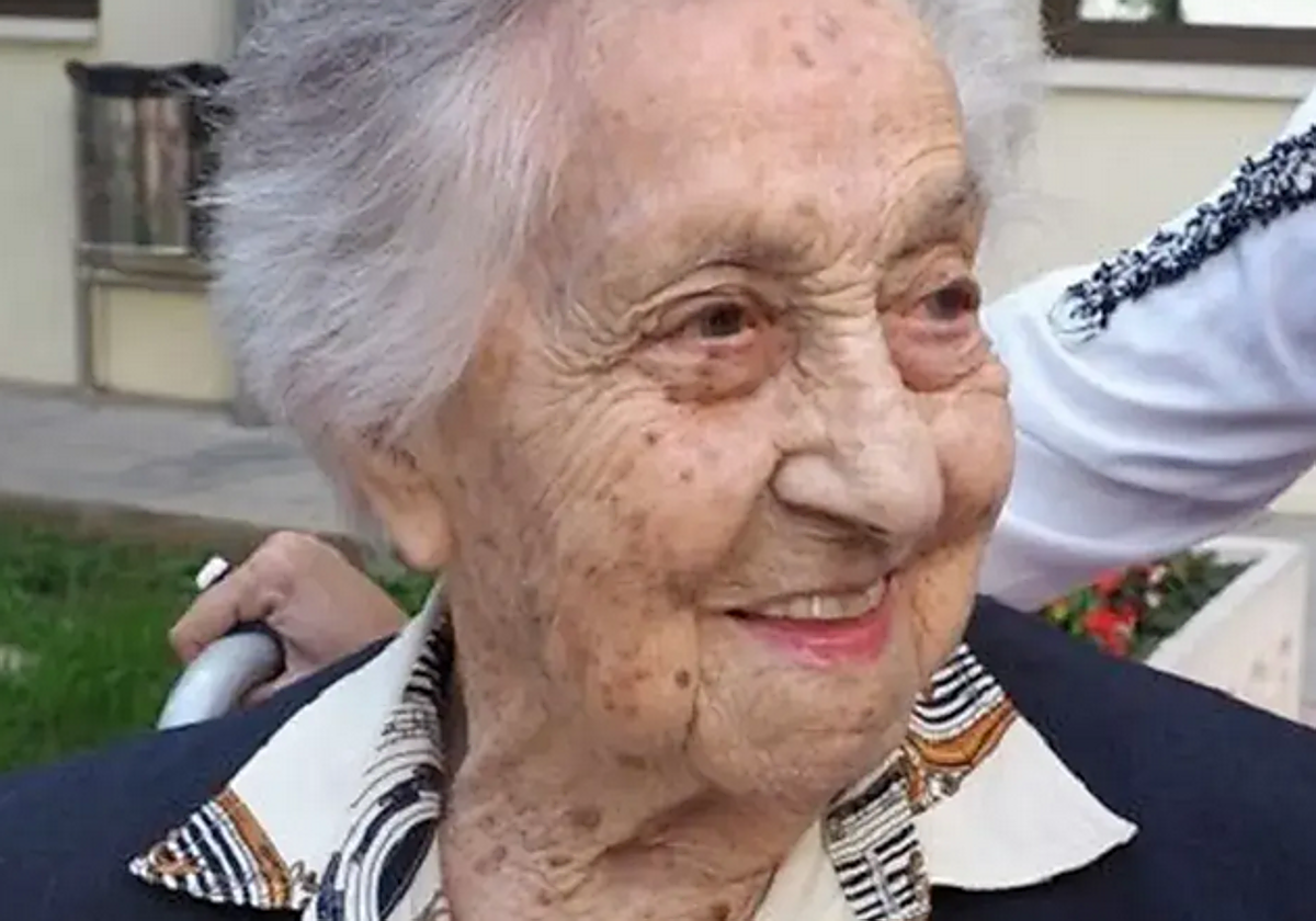 Maria Branyas en 2020 tras superar el Covid a los 113 años