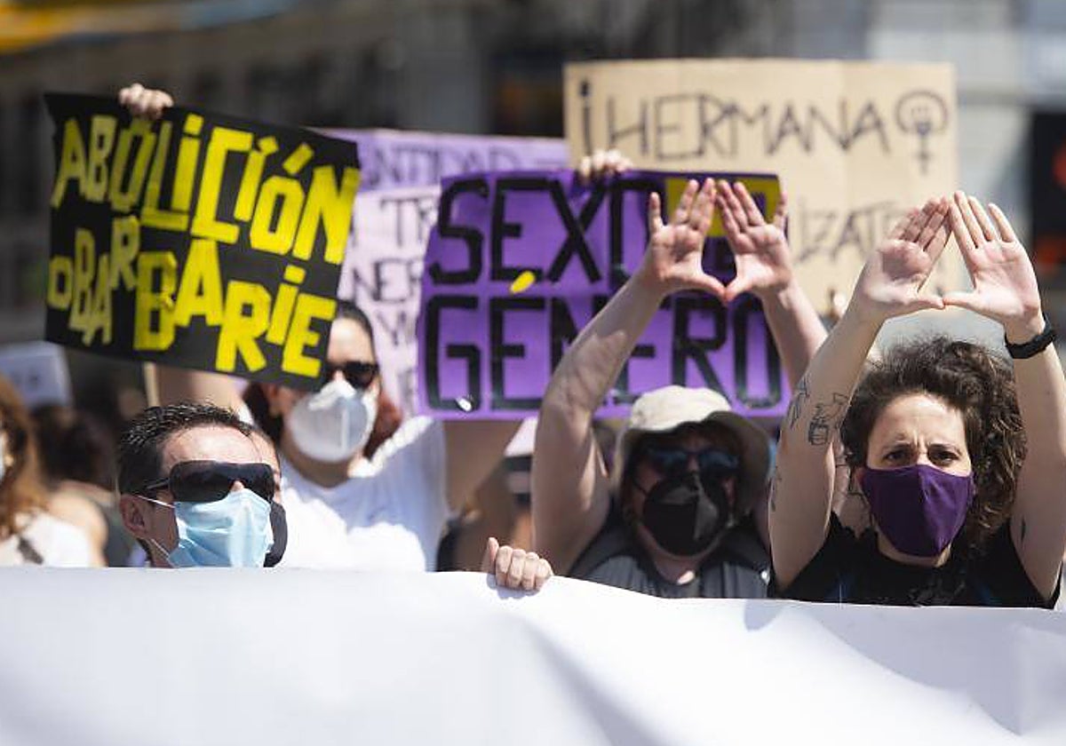 Manifestación contra la violencia machista