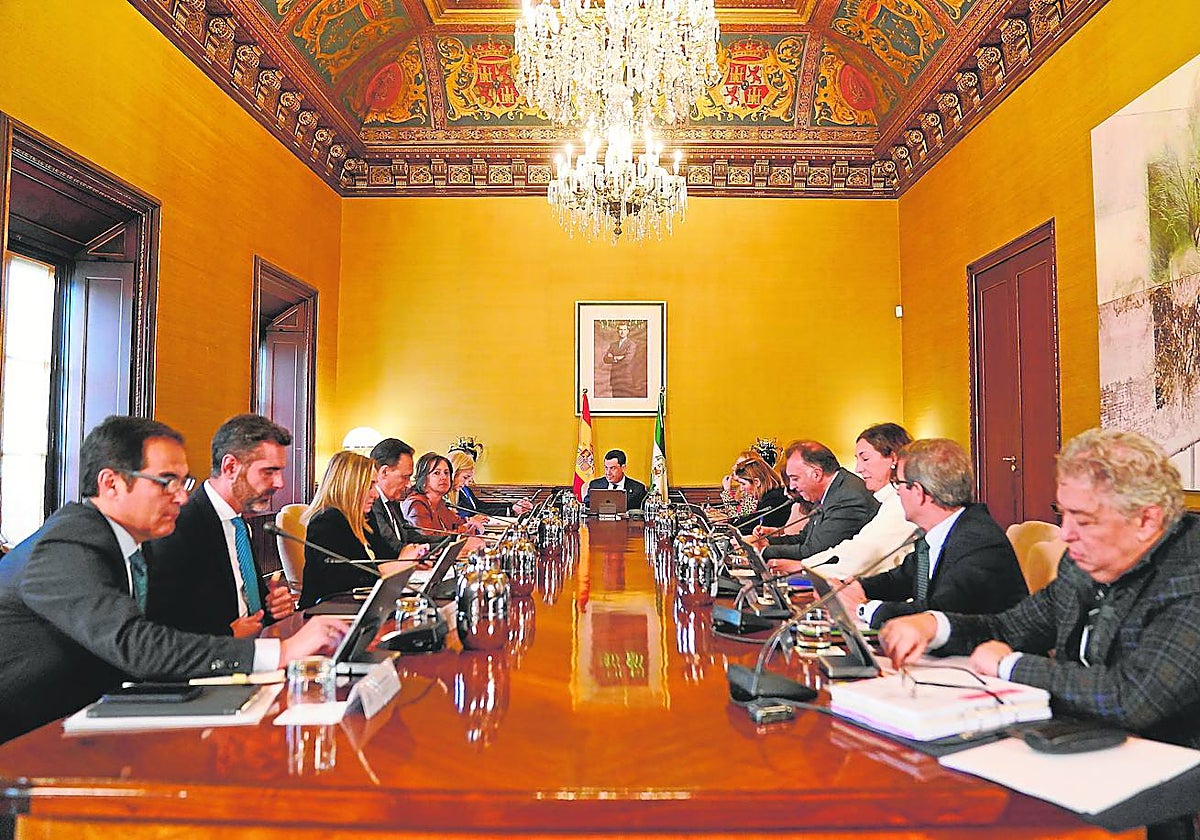 Reunión del Consejo de Gobierno en el Palacio de San Telmo