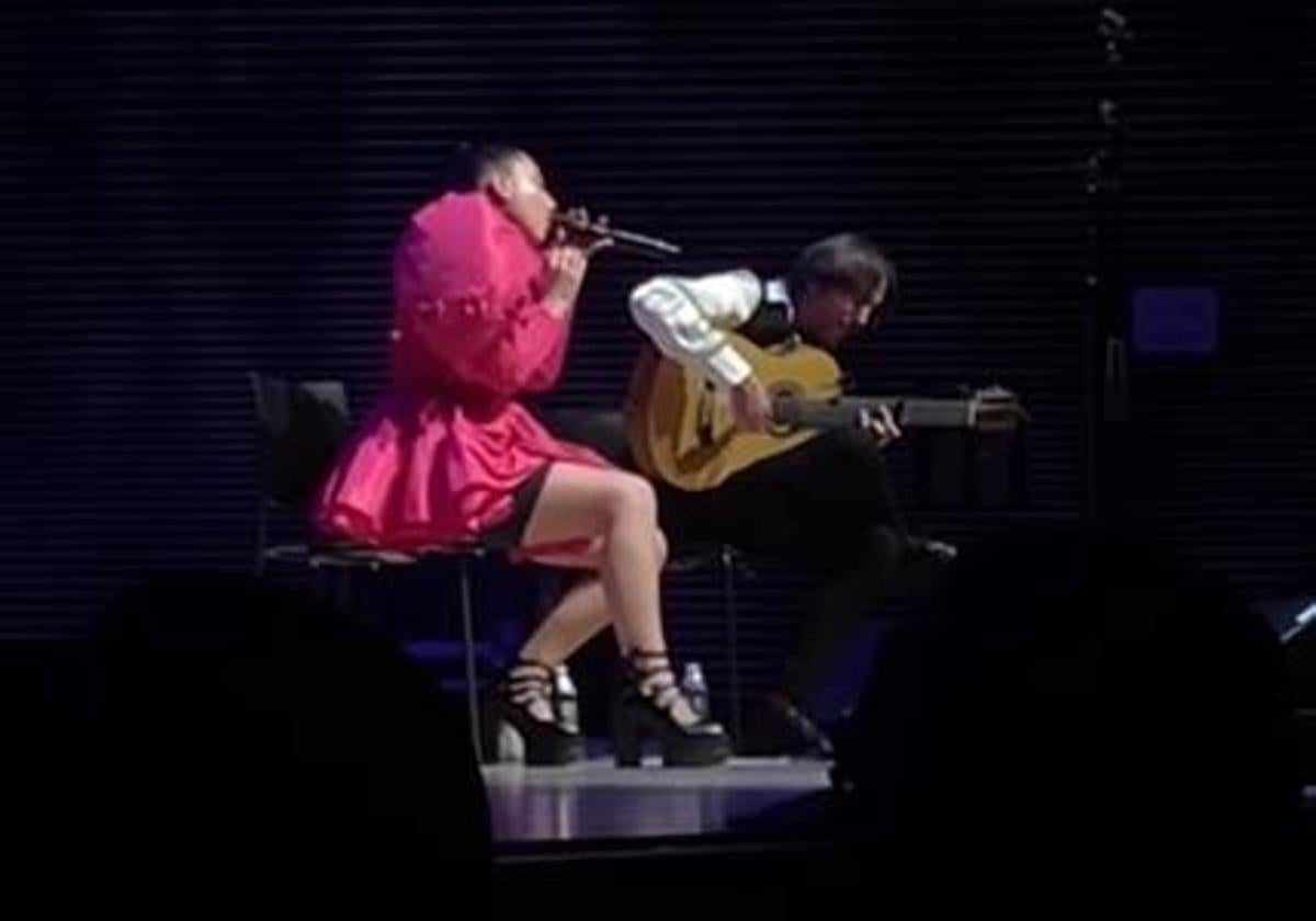 Un momento de la actuación de María José Llergo en el Lincoln Center