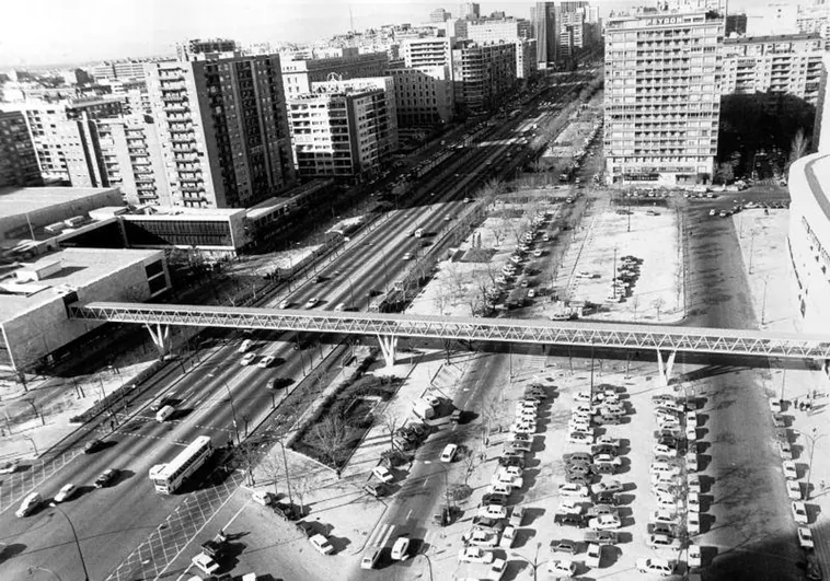 La pasarela del Mundial sobre la Castellana, en marzo de 1982