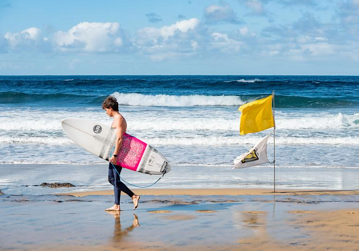 Invierno en la playa de Las Canteras (Gran Canaria) este fin de semana