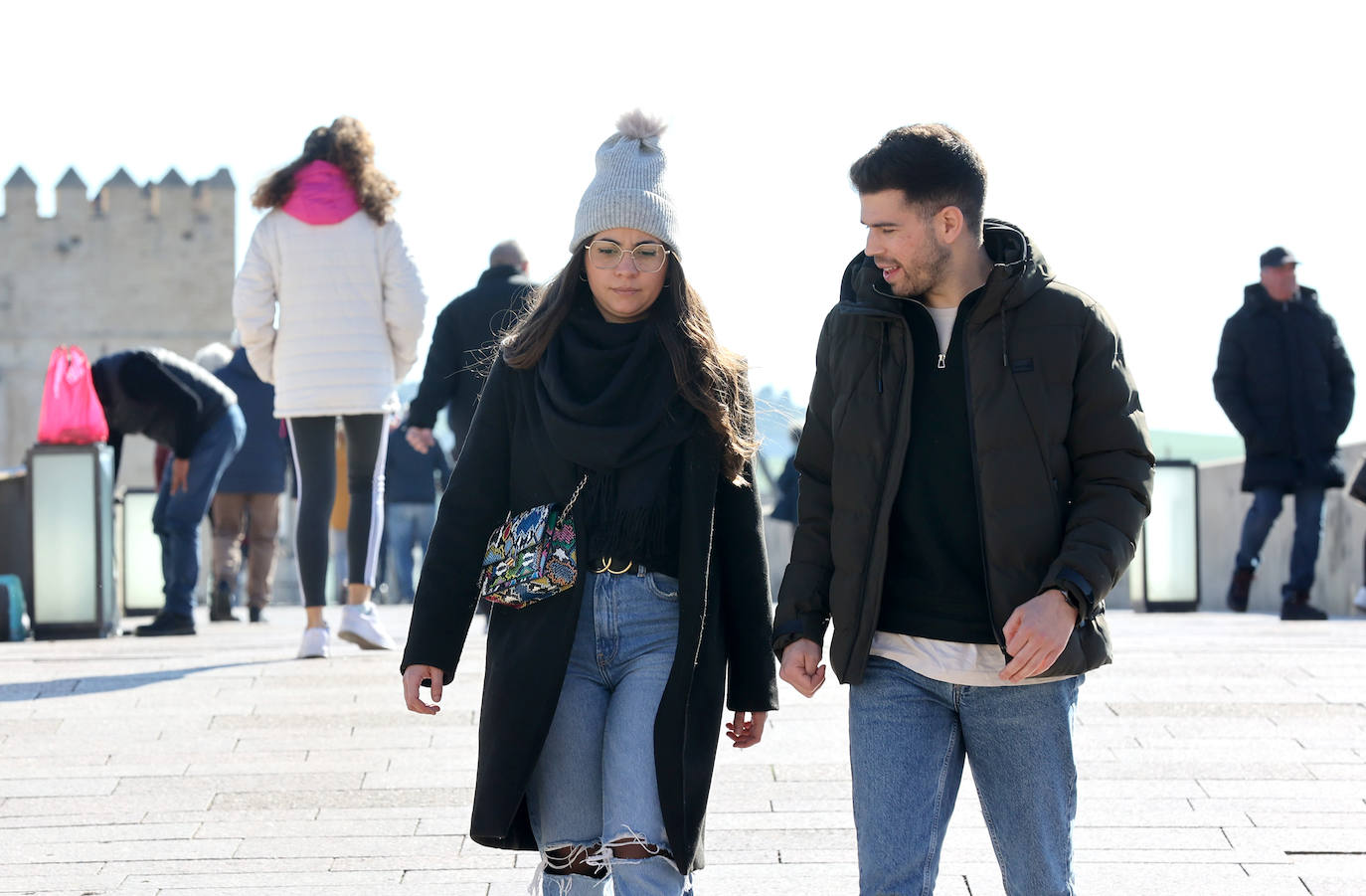 Un día de intenso frío en Córdoba, en imágenes