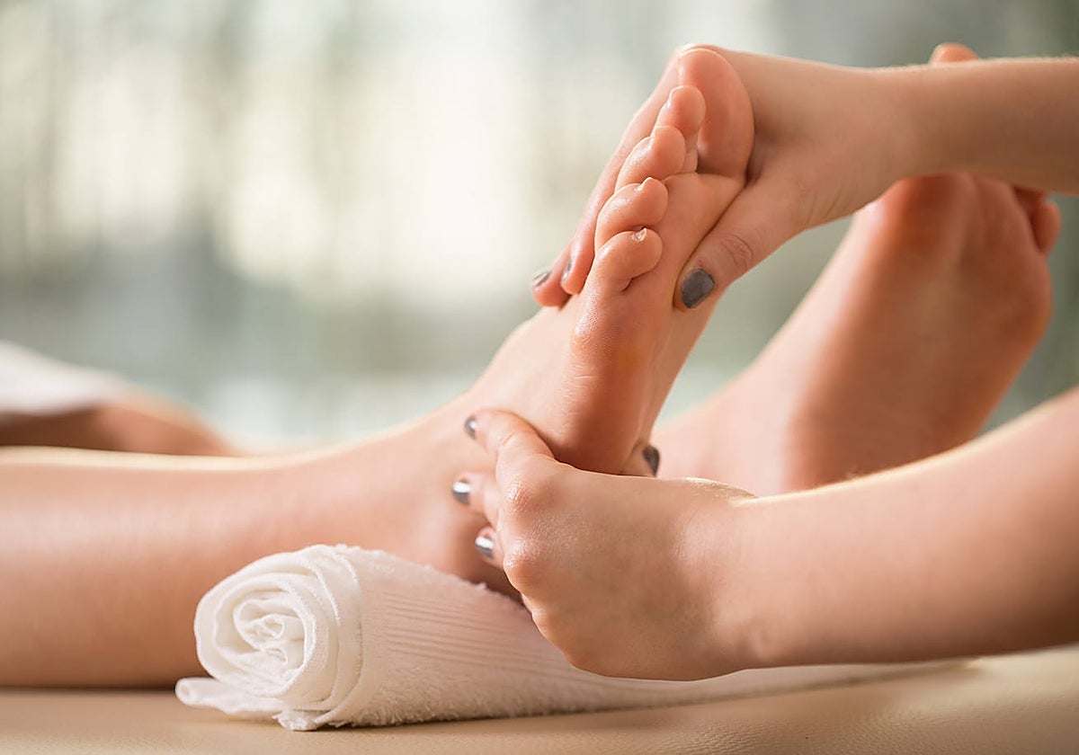 Imagen de archivo de un tratamiento podológico