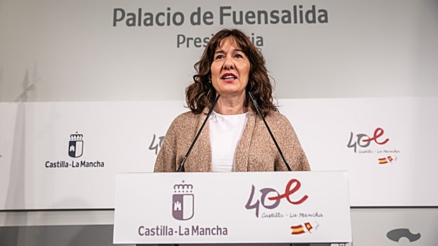 La portavoz del Gobierno de Castilla-La Mancha, Blanca Fernández