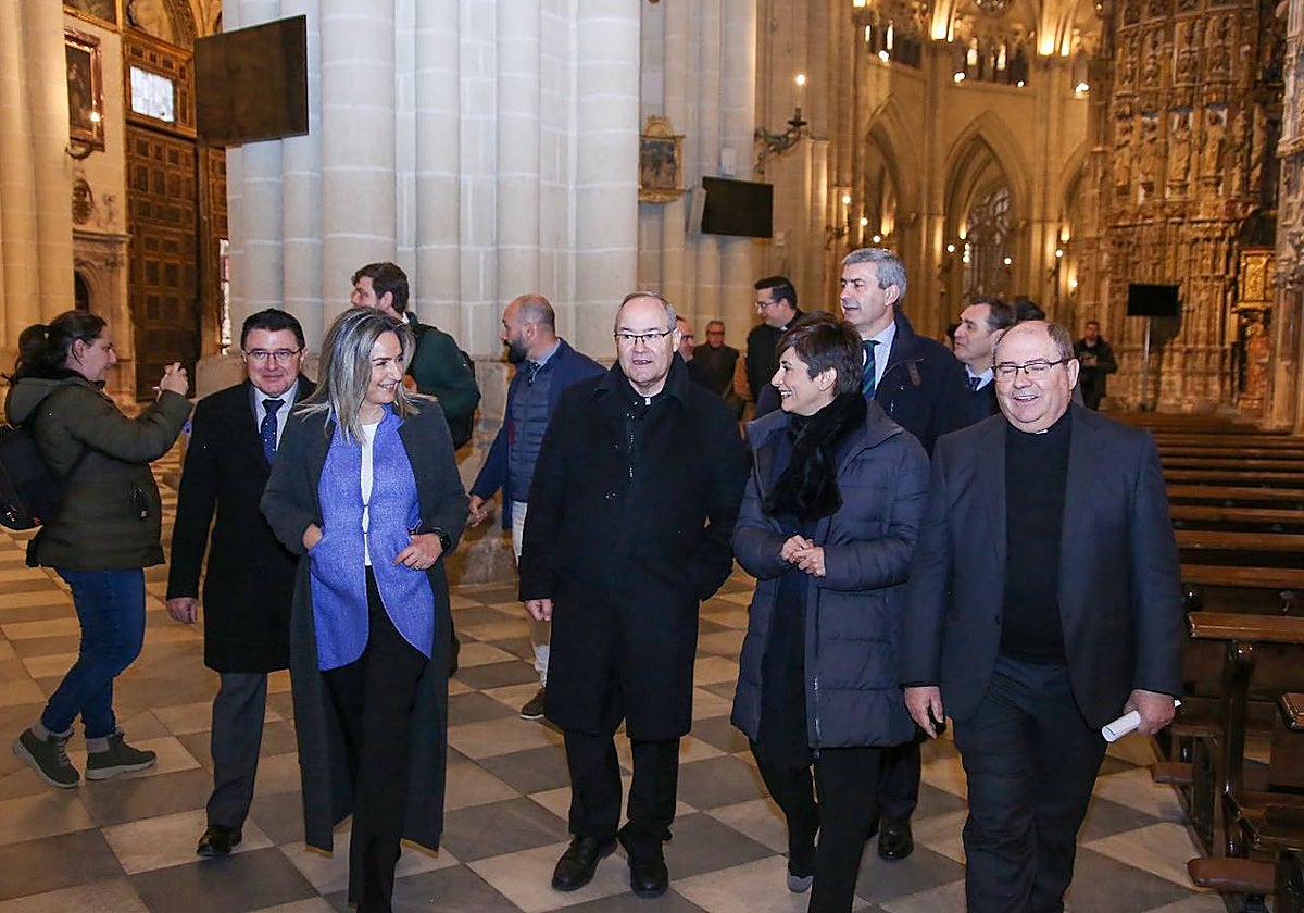 Momento de la visita a la catedral de Toledo