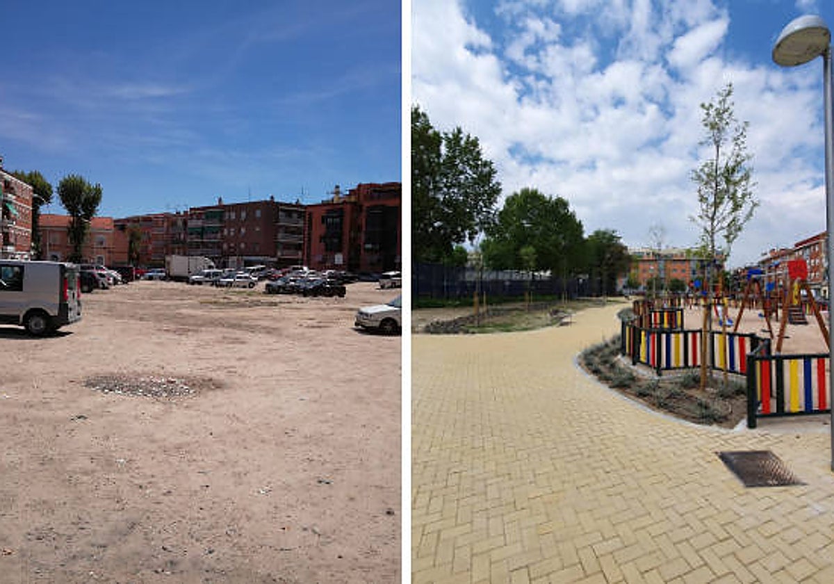 Cirugía de precisión para reverdecer los rincones olvidados de barrio de Madrid