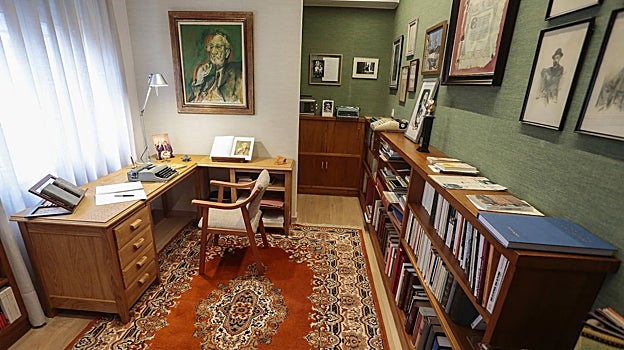 Cuarto con la máquina de escribir de Antonio Pereira