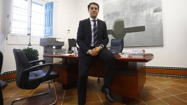 Leopoldo Izquierdo, en su despacho antes de atender a ABC Córdoba