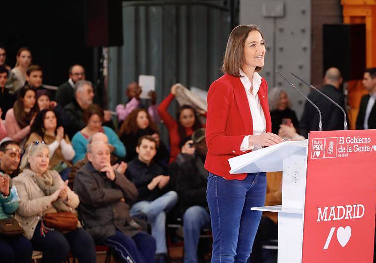 Reyes Maroto, el sábado en el acto de presnetación de su candidatura
