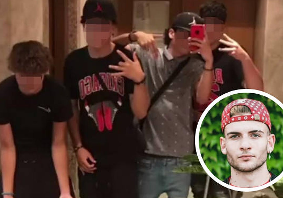 Los acusados y la víctima