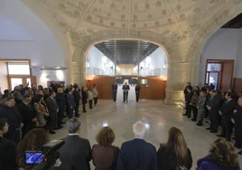 El Parlamento andaluz dedica su sala de usos múltiples a Alberto Jiménez-Becerril: «Es el triunfo de la palabra»