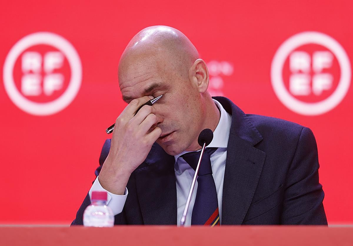 El presidente de la Federación Española de Fútbol, Luis Rubiales