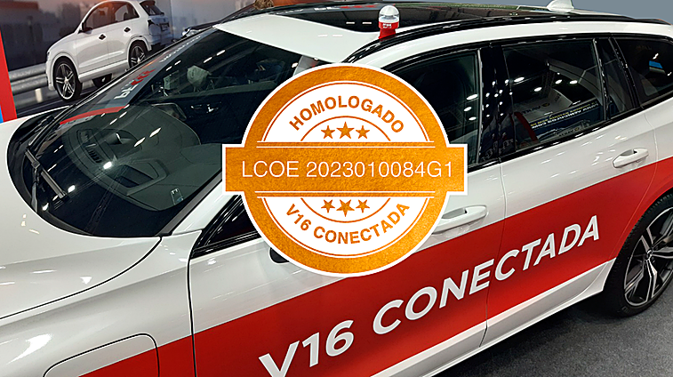 La baliza conectada PF Led ONE V16 aprobada por la DGT