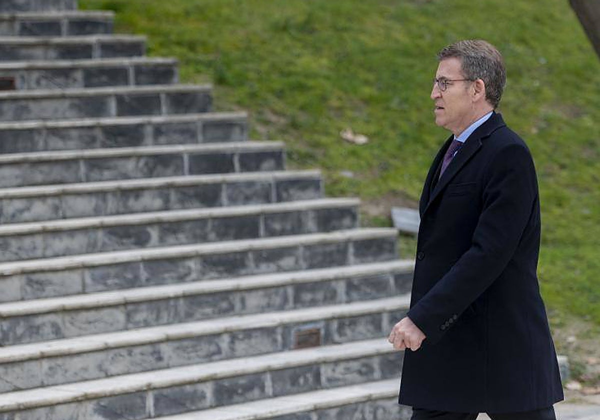 El presidente del Partido Popular, Alberto Núñez Feijóo