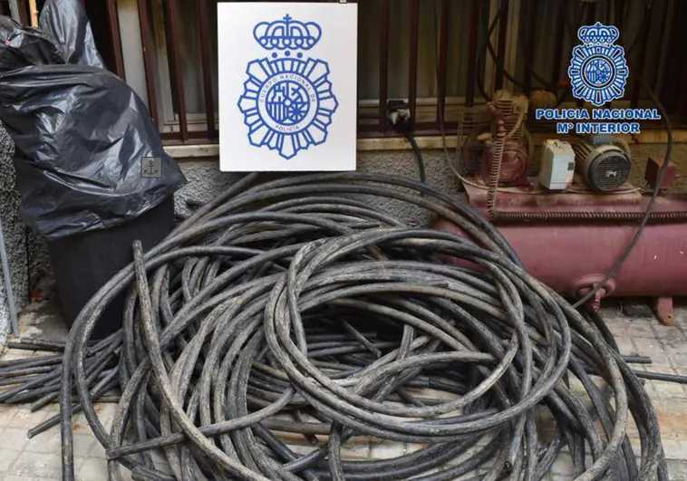 La Policía Nacional detiene en Puertollano al ladrón de cable de la línea del AVE