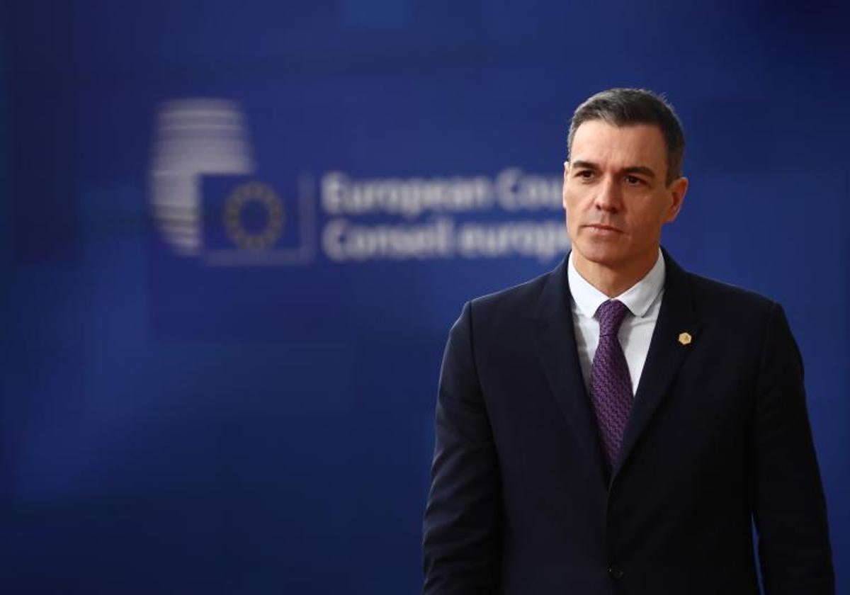 El presidente del Gobierno, Pedro Sánchez, en Bruselas