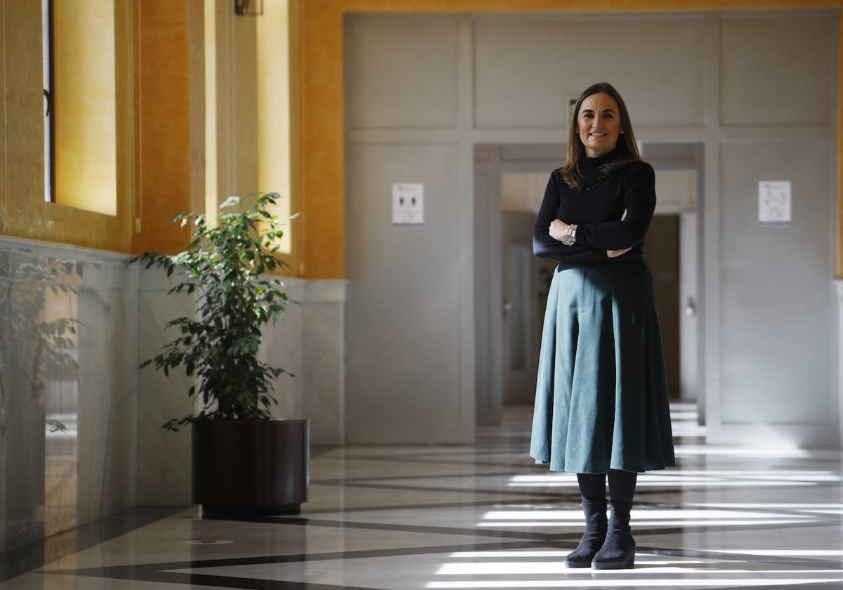 María José Polo, en el Rectorado de la Universidad de Córdoba