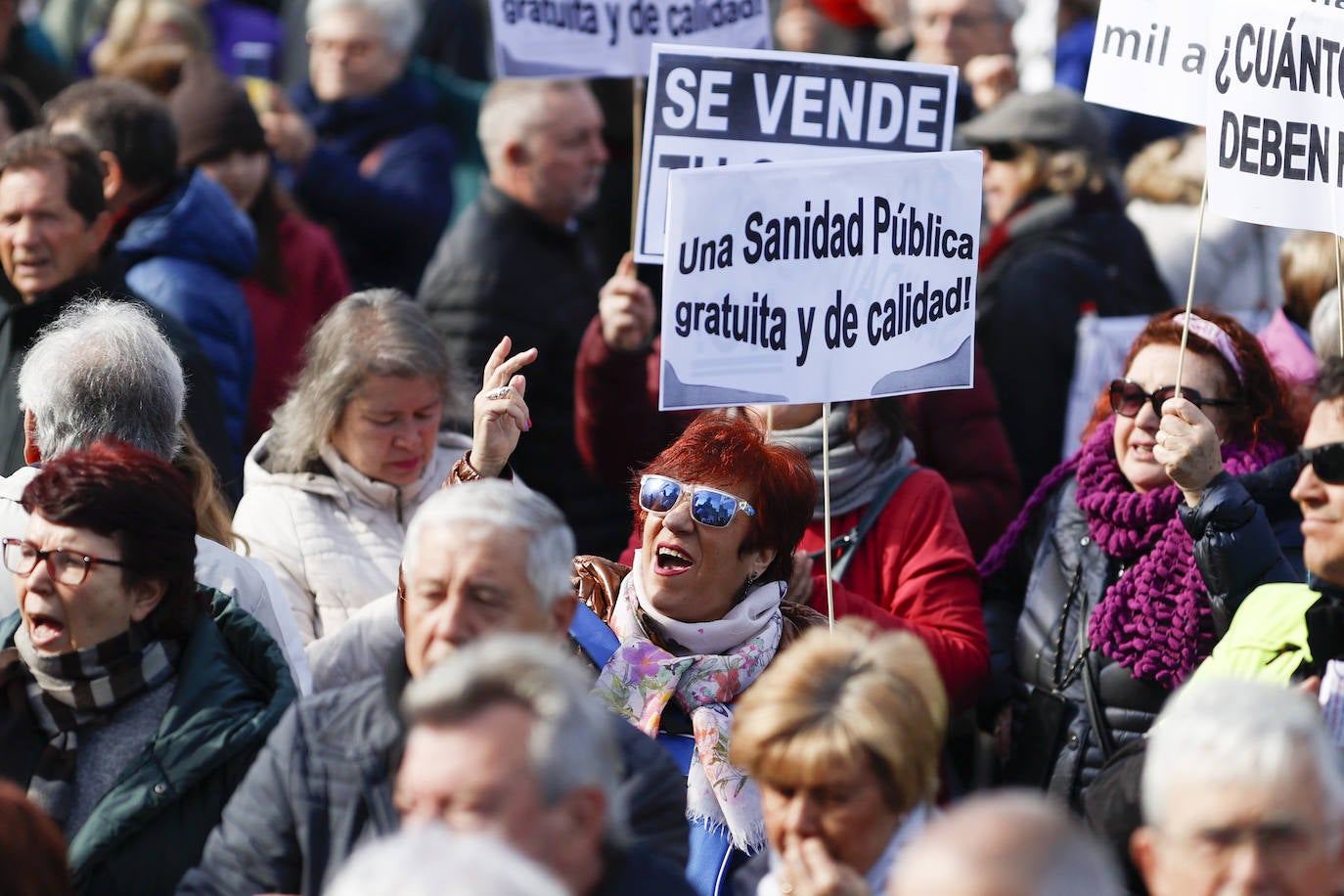 Además de los ciudadanos que han acudido a la protesta, en Cibeles se han personado representantes políticos, sindicales y de entidades sanitarias, además de los profesionales que han decidido sumarse