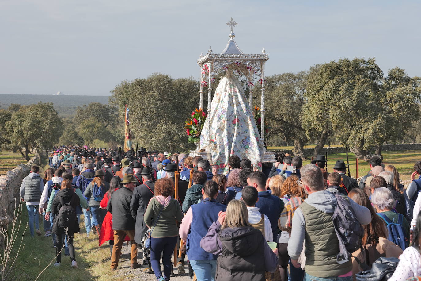 La llegada de la Virgen de Luna a Pozoblanco, en imágenes