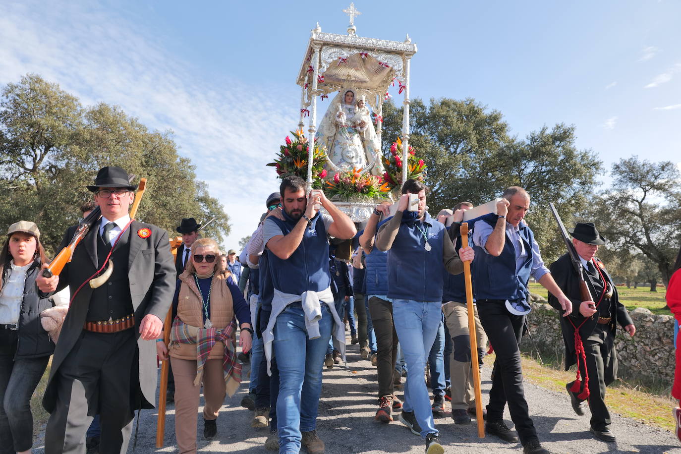 La llegada de la Virgen de Luna a Pozoblanco, en imágenes