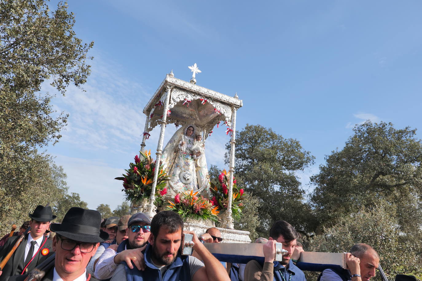 La llegada de la Virgen de Luna a Pozoblanco, en imágenes