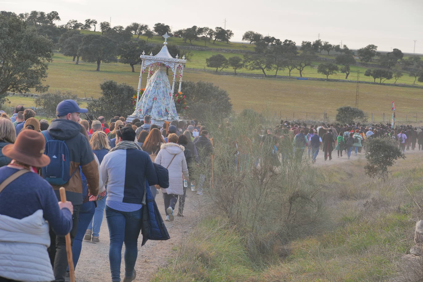 La llegada de la Virgen de Luna a Pozoblanco, en imágenes