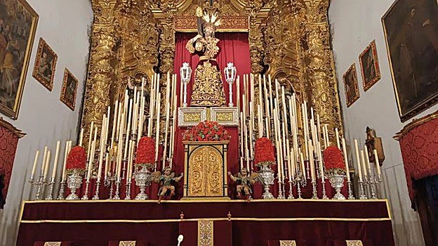 Altar de cultos del Señor Buen Suceso para el quinario