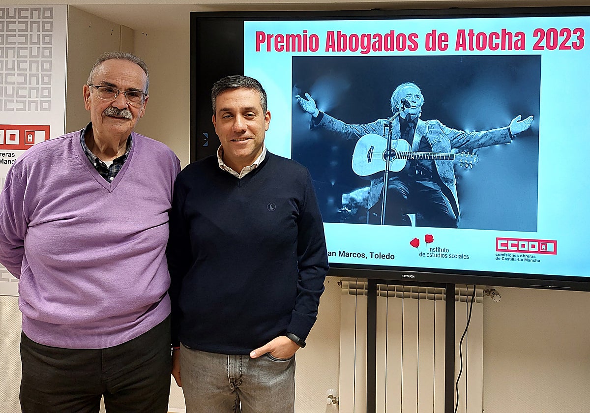 Antonio Arrogante y Javier Ortega, responsables del sindicato CCOO en Castilla-La Mancha