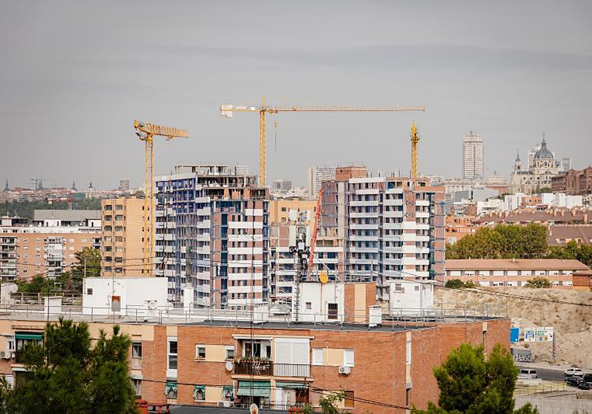 Nuevas promociones en construcción en el entorno del Manzanares