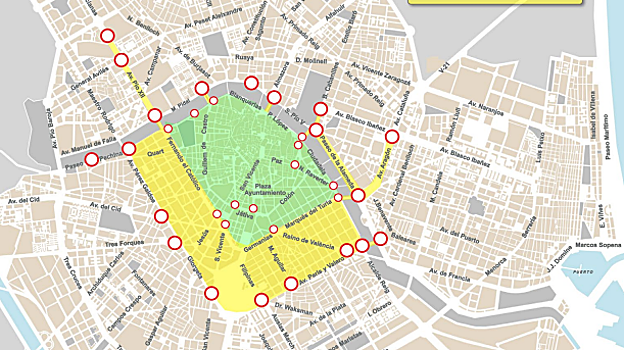 Movilidad para las Fallas 2023 en Valencia: metro durante 24 horas y calles cortadas