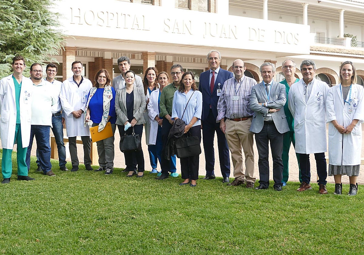 Una de las visitas realizadas por la comisión de trasplantes a nuestro centro