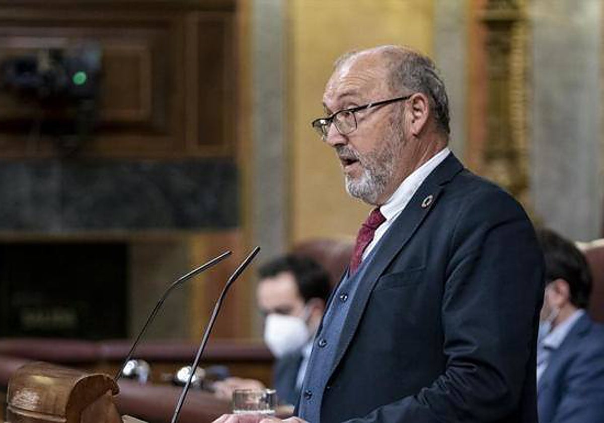 El exdiputado del PSOE Juan Bernardo Fuentes Curbelo en el Congreso