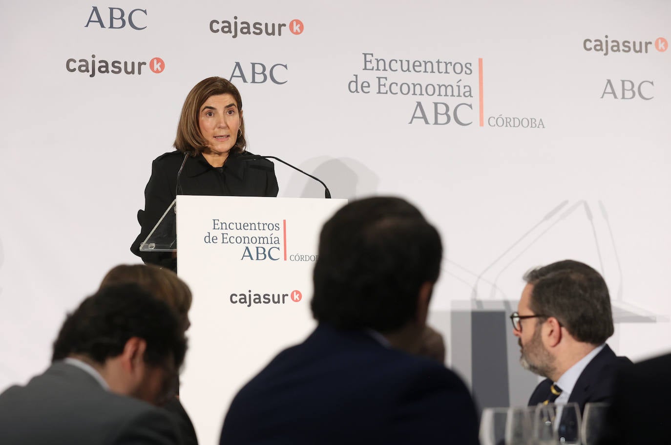 Las mejores imágenes de la conferencia de la consejera de Empleo de la Junta de Andalucía