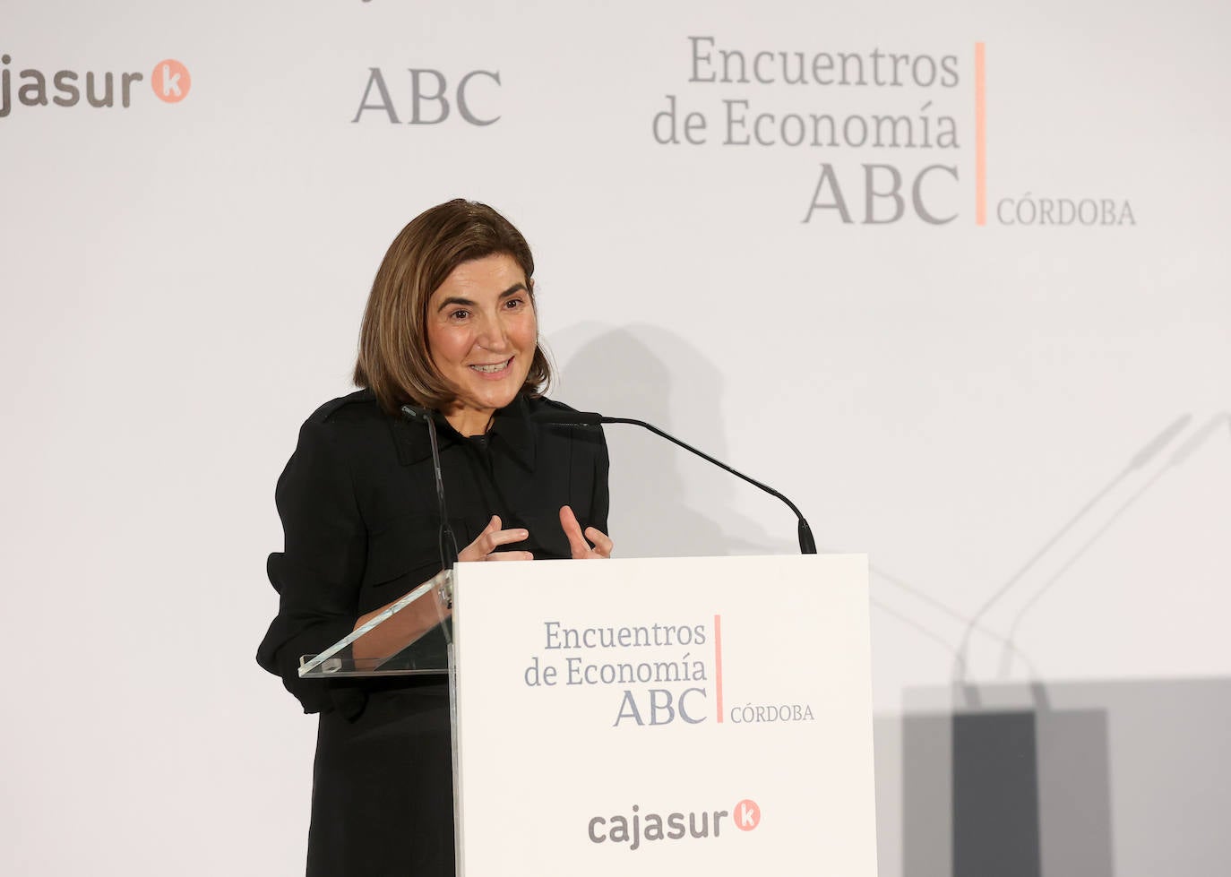 Las mejores imágenes de la conferencia de la consejera de Empleo de la Junta de Andalucía