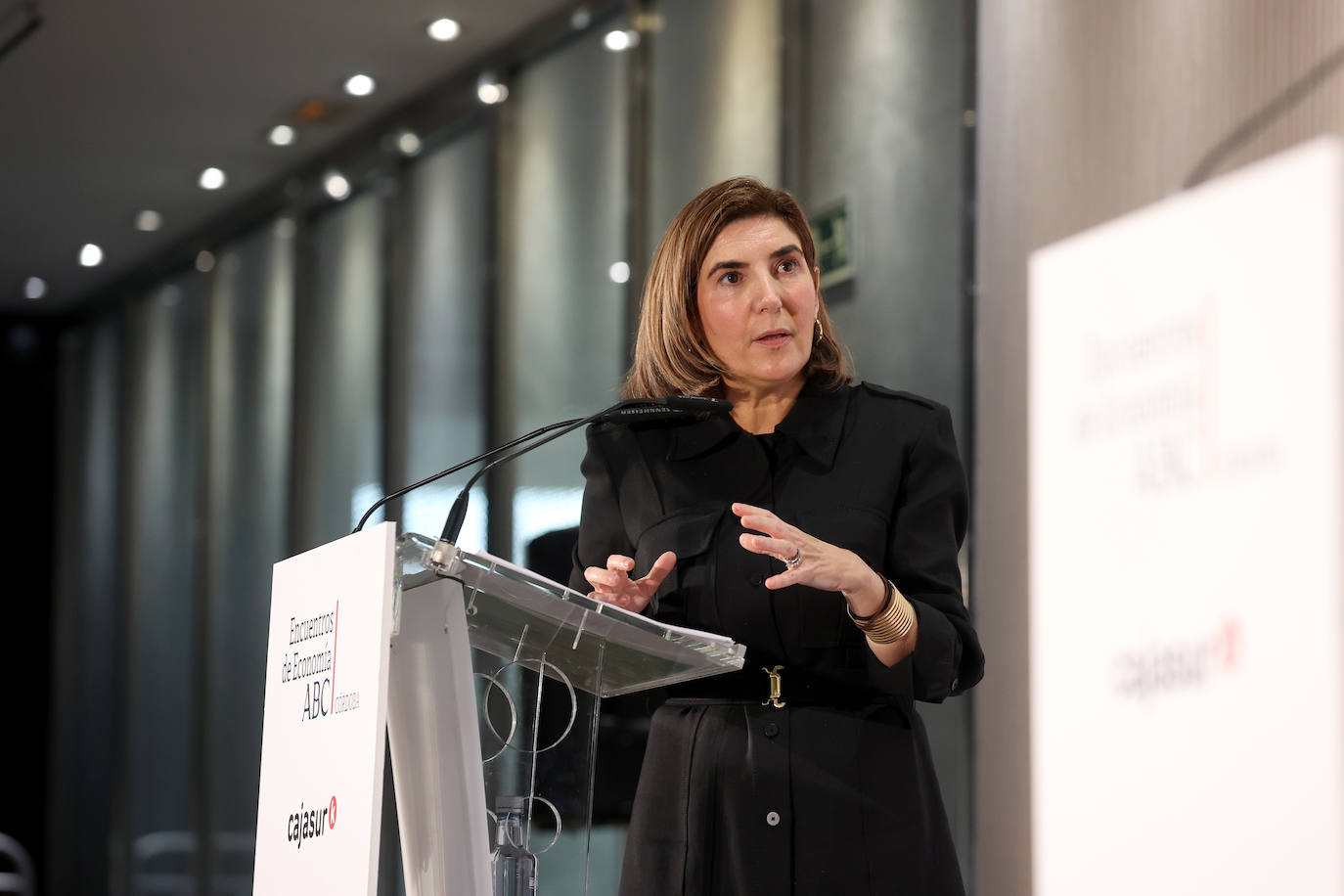 Las mejores imágenes de la conferencia de la consejera de Empleo de la Junta de Andalucía