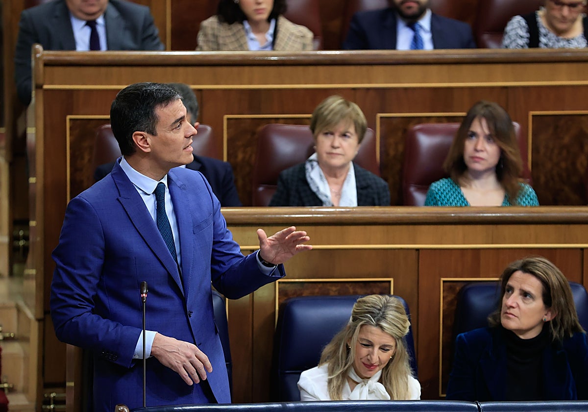 Sánchez, durante su intervención