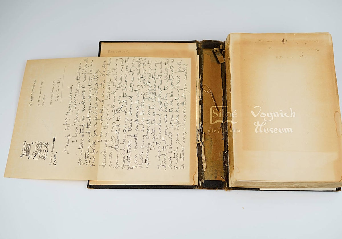 La carta manuscrita que podría ayudar a descifrar el &#039;Manuscrito Voynich&#039;