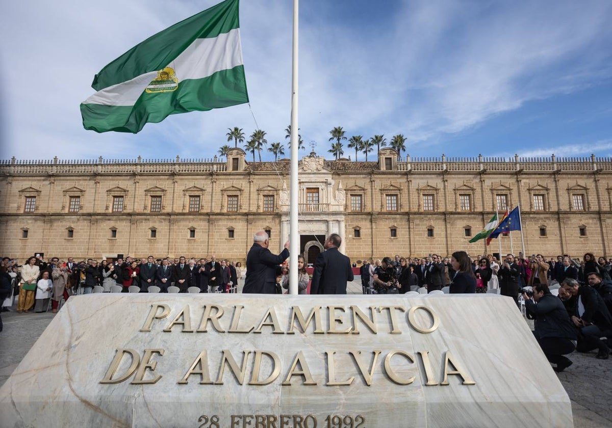 Acto institucional de celebración del 28F en el Parlamento de Andalucía