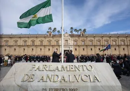 Las imágenes de la celebración del 28F en el Parlamento de Andalucía