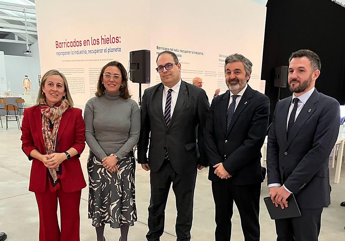 González Corral, este lunes junto al nuevo Comisionado y responsables de los gobierno gallego y asturiano